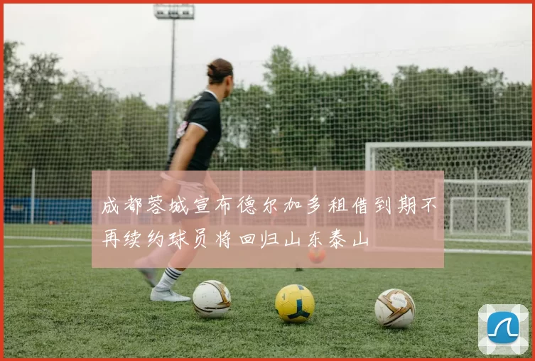 成都蓉城宣布德尔加多租借到期不再续约球员将回归山东泰山